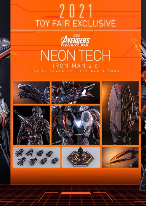 Figura Iron Man Neon Tech Fair