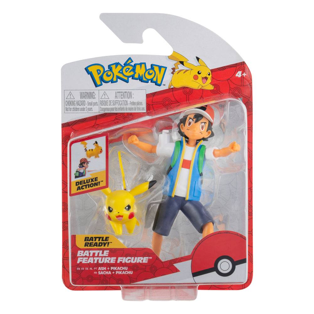 Figuras Battle Feature Ash y Pikachu