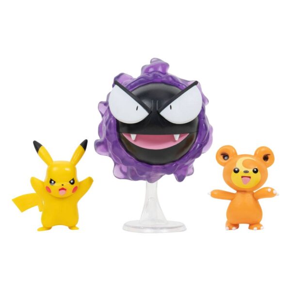 Packs Figuras Battle Teddiursa Pikachu Gastly