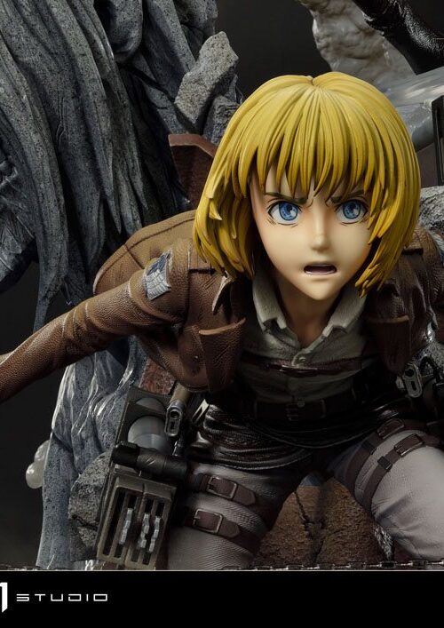 Estatua Eren Mikasa y Armin Deluxe