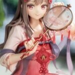 Estatua Lotus Reflection Hanfu Girls