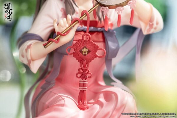 Estatua Lotus Reflection Hanfu Girls