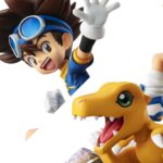 Estatua Taichi Yagami y Agumon 20th Anniversary