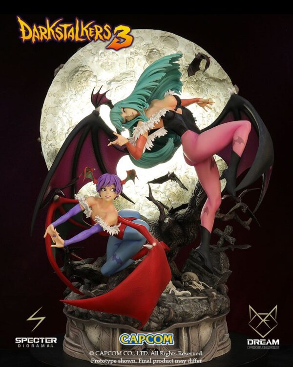 Diorama Darkstalkers Morrigan y Lilith