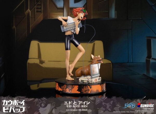 Estatua Ed y Ein Cowboy Bebop