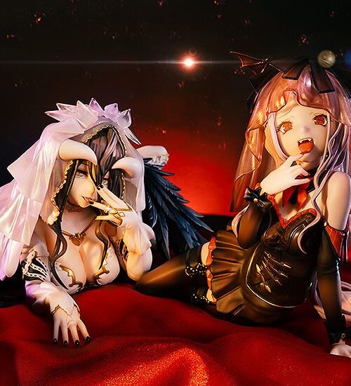 Estatuas Albedo y Shalltear Bride