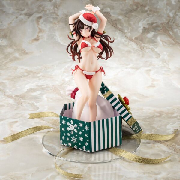 Estatua Mizuhara Chizuru Santa Bikini Xmas