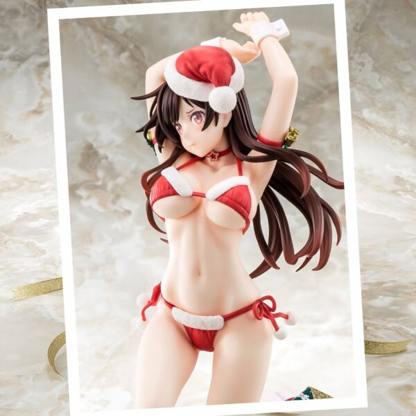 Estatua Mizuhara Chizuru Santa Bikini Xmas