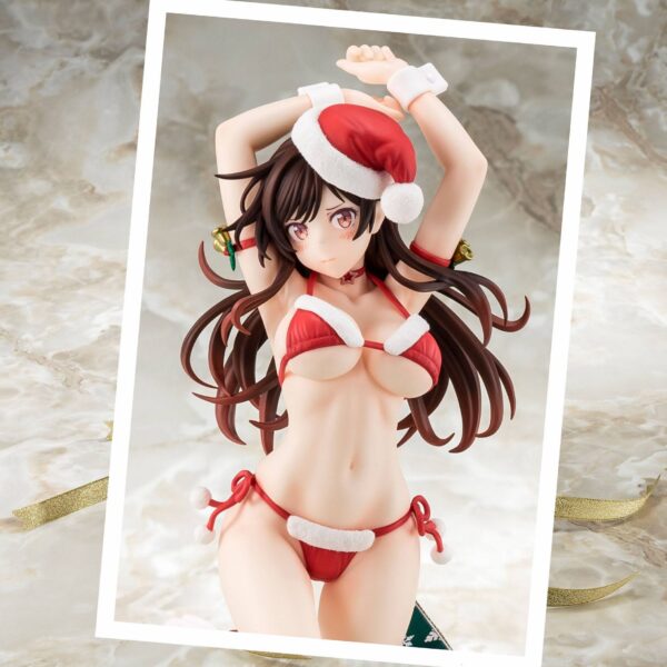 Estatua Mizuhara Chizuru Santa Bikini Xmas