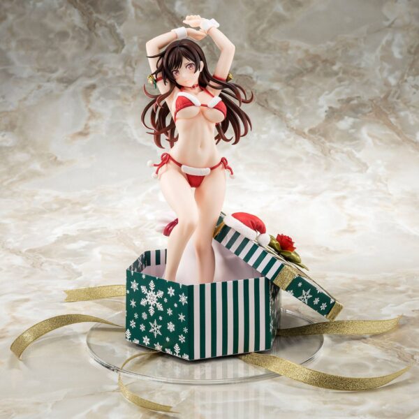 Estatua Mizuhara Chizuru Santa Bikini Xmas