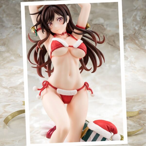 Estatua Mizuhara Chizuru Santa Bikini Xmas