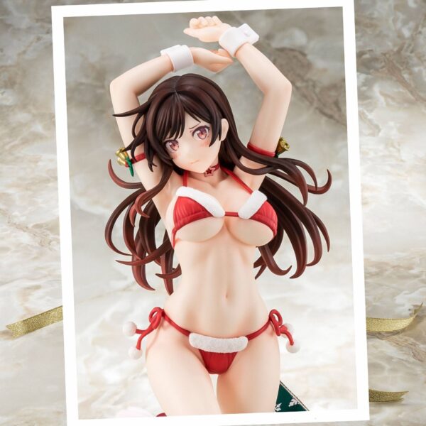 Estatua Mizuhara Chizuru Santa Bikini Xmas