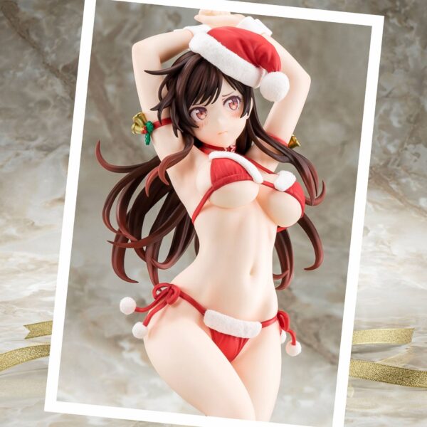 Estatua Mizuhara Chizuru Santa Bikini Xmas