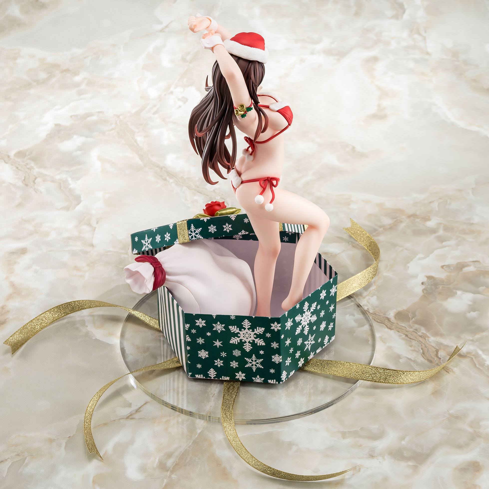 Estatua Mizuhara Chizuru Santa Bikini Xmas