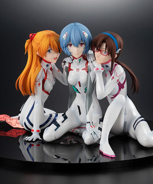 Estatua Evangelion Asuka Rei Mari Newtype