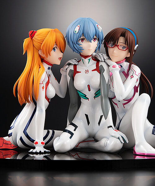 Estatua Evangelion Asuka Rei Mari Newtype