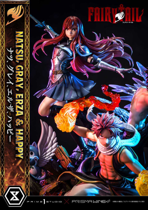 Estatua Natsu Gray Erza Happy Bonus Deluxe