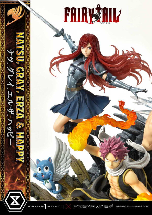 Estatua Natsu Gray Erza Happy Bonus Deluxe