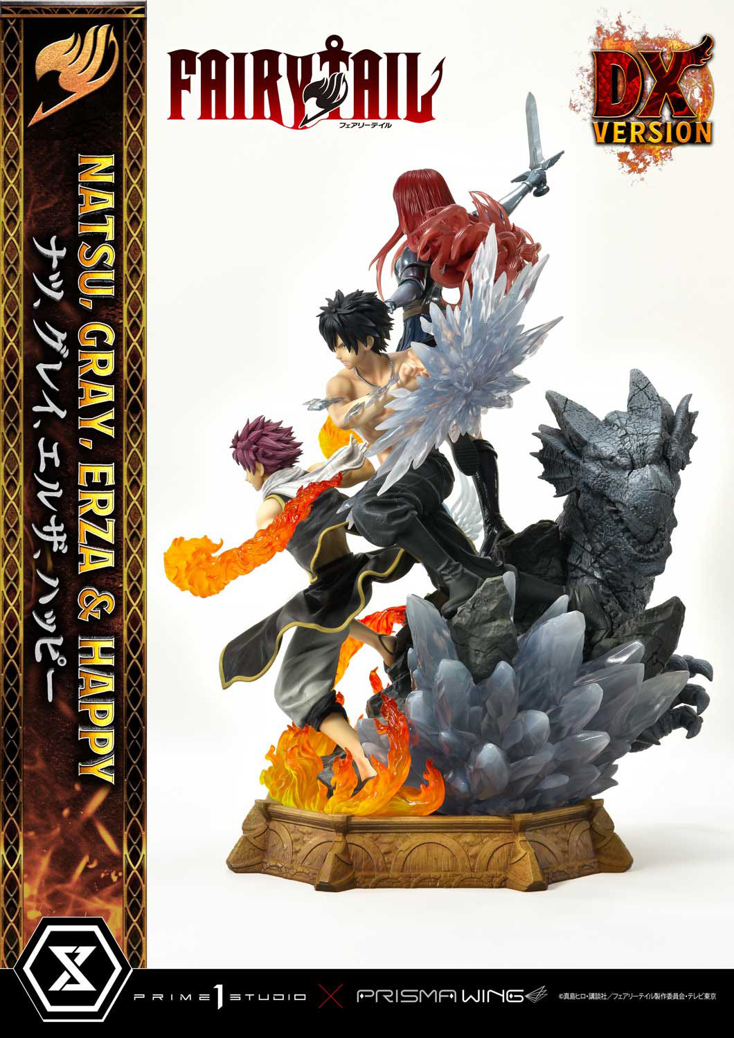 Estatua Natsu Gray Erza Happy Bonus Deluxe