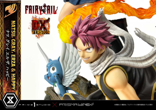 Estatua Natsu Gray Erza Happy Deluxe