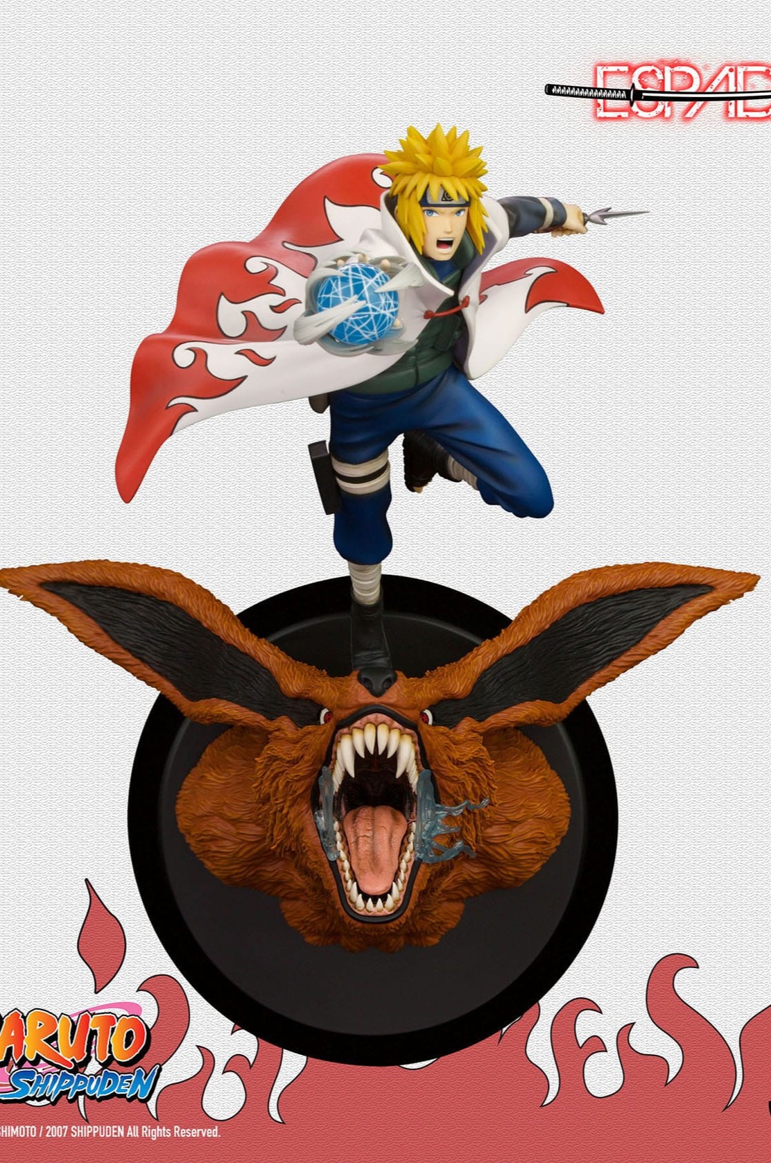 Estatua Minato Vs Nine Tailed Fox