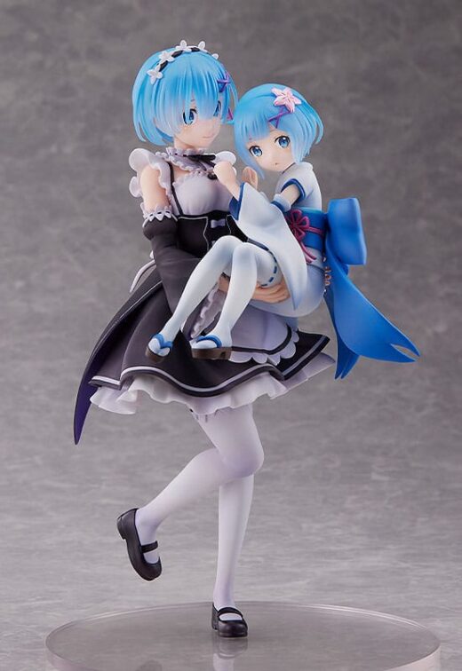 Estatua ReZero Rem y Childhood Rem