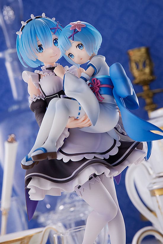 Estatua ReZero Rem y Childhood Rem