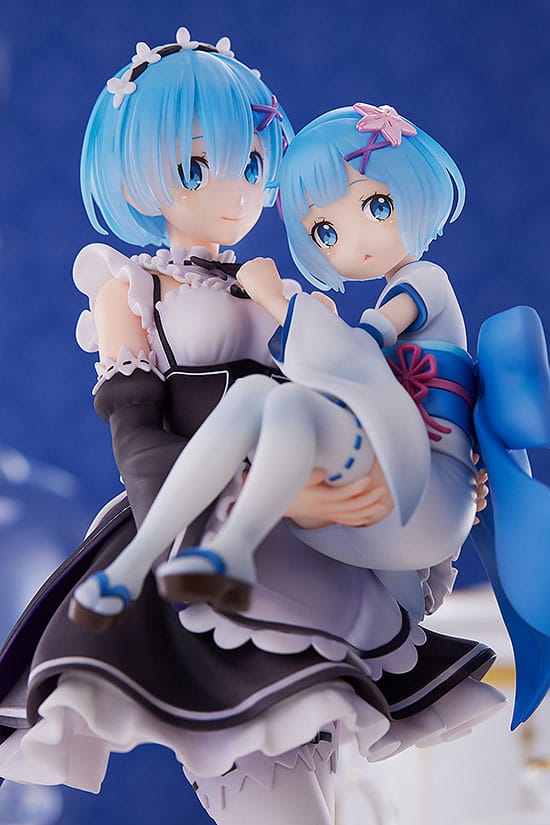 Estatua ReZero Rem y Childhood Rem