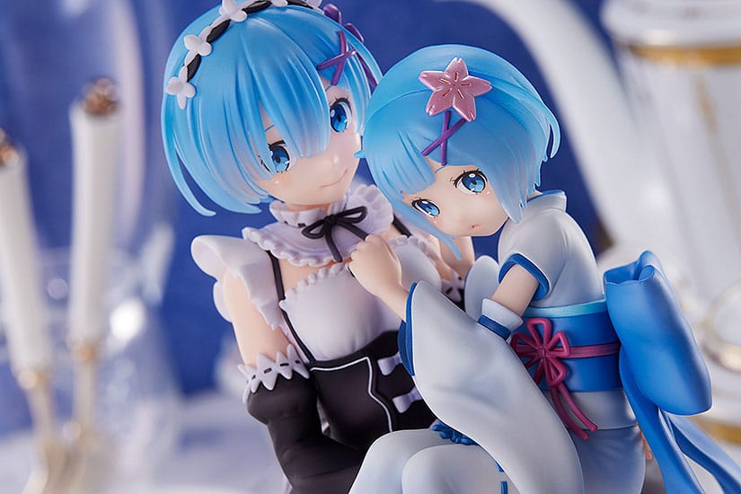 Estatua ReZero Rem y Childhood Rem