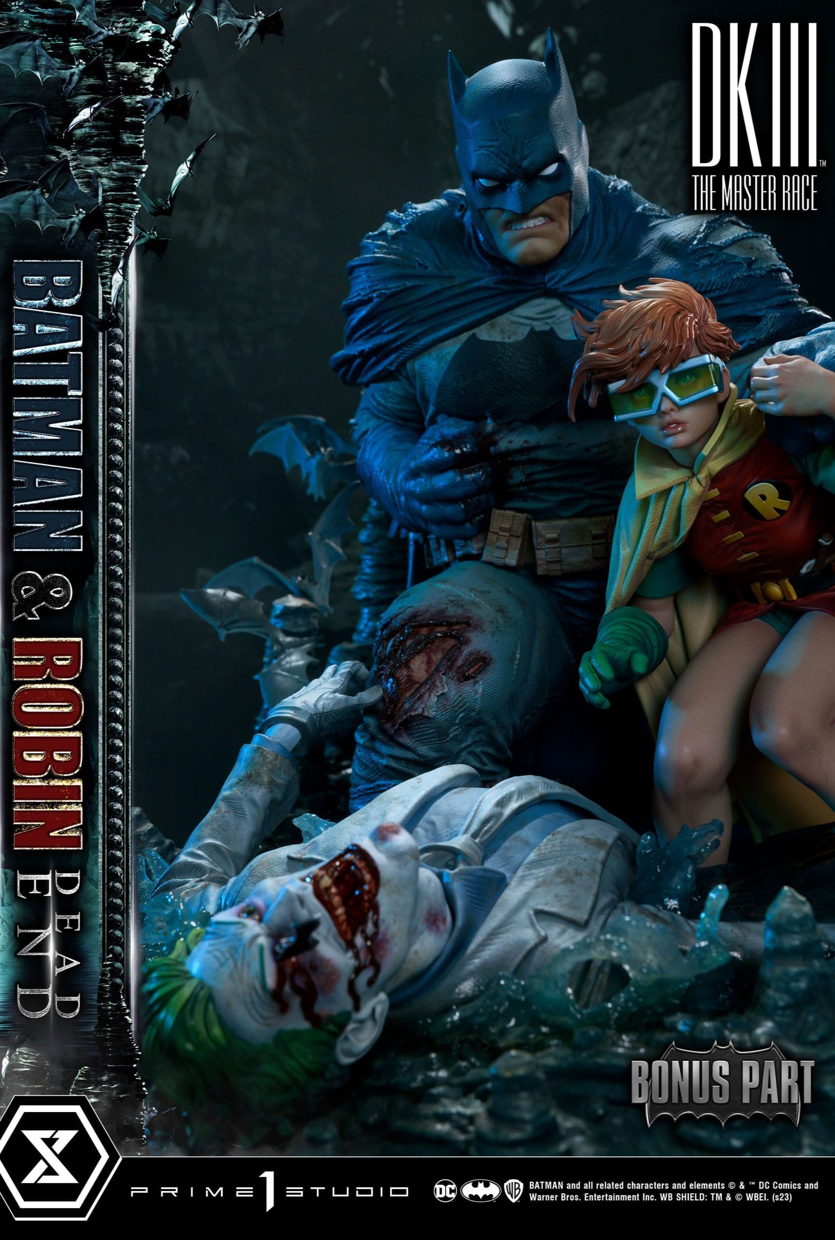 Estatua Batman y Robin Dead End Ultimate Bonus