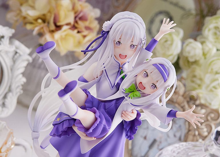 Estatua ReZero Emilia and Childhood Emilia