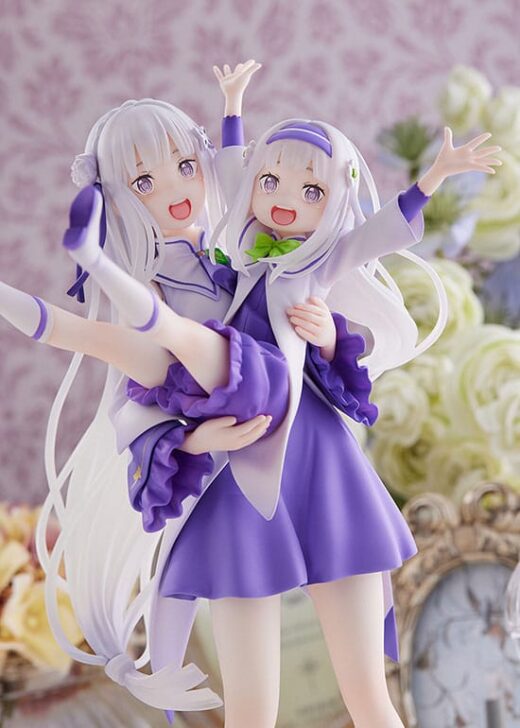 Estatua ReZero Emilia and Childhood Emilia