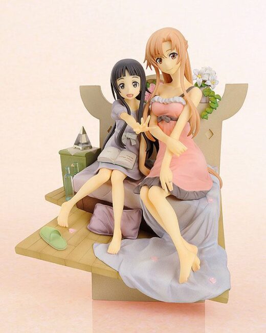 Estatua Asuna and Yui Vignette Sword Art Online