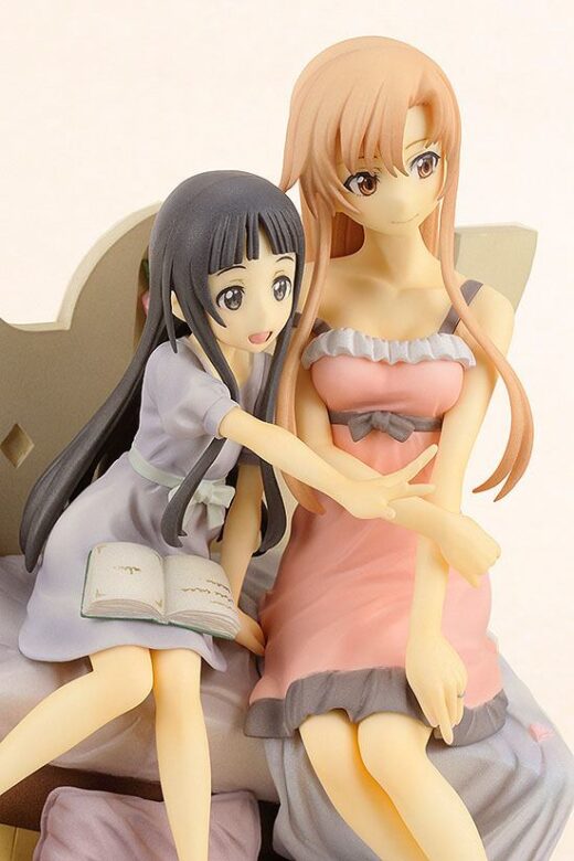 Estatua Asuna and Yui Vignette Sword Art Online