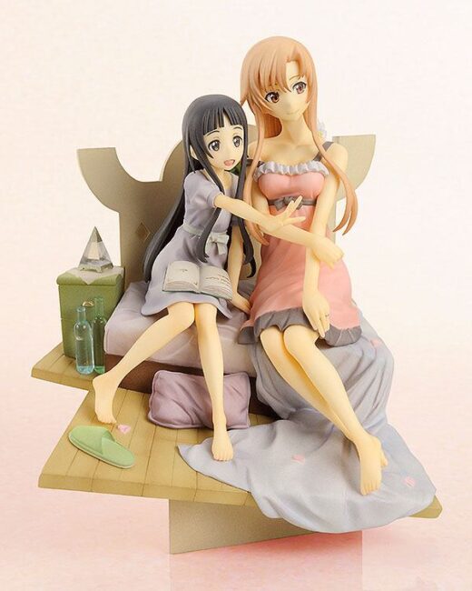 Estatua Asuna and Yui Vignette Sword Art Online