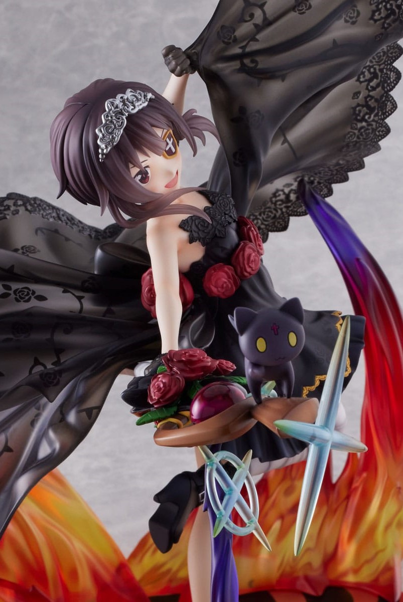 Estatua Megumin Black Rose Dress Version