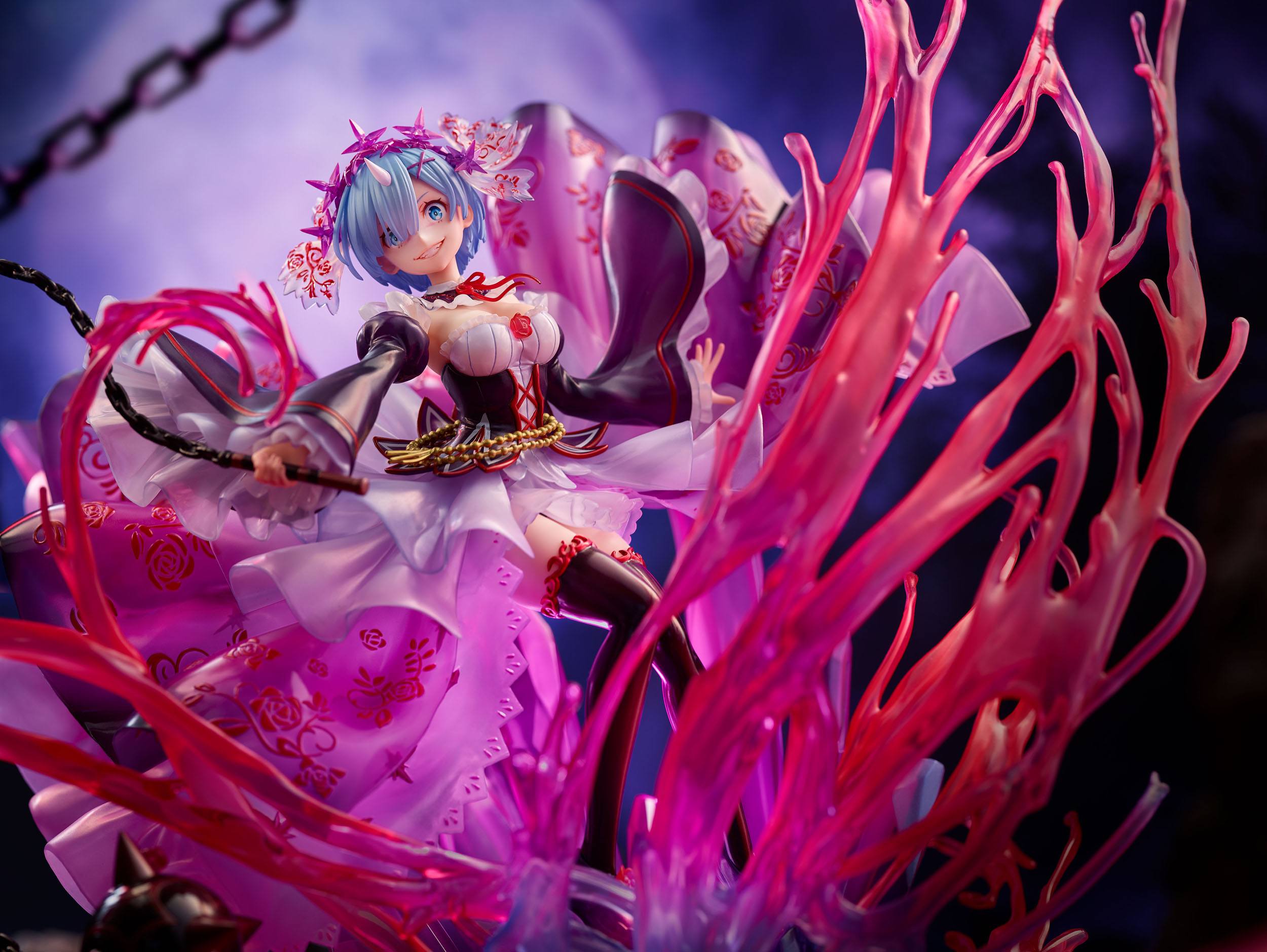 Estatua Re Zero Oni Rem Crystal Dress Version