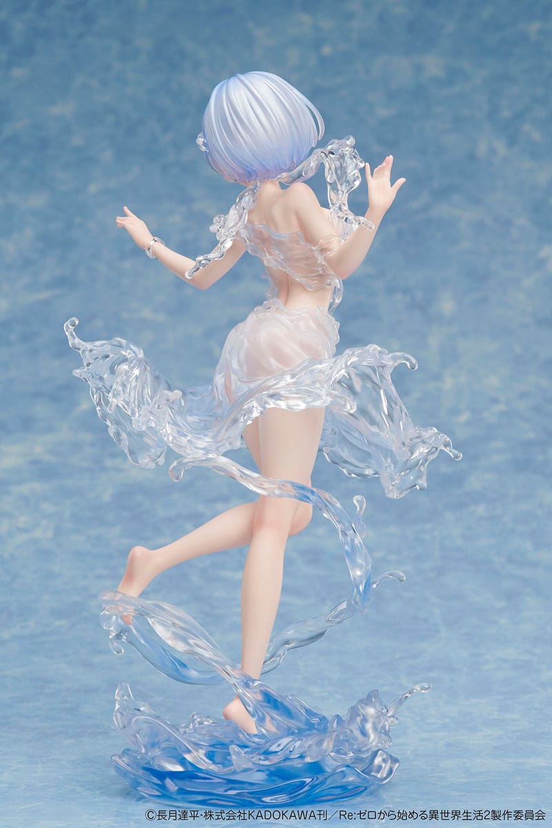 Estatua ReZero Starting Life in Another World Rem Aqua Dress (6)