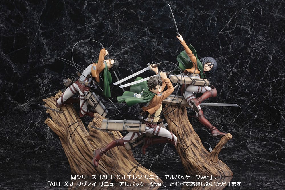 Estatua Attack on Titan ARTFXJ Mikasa Ackerman Renewal Package