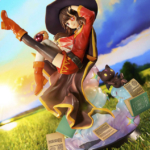 Estatua Chomusuke Megumin Prisma Wing Kono Subarashii Sekai ni Shukufuku wo!