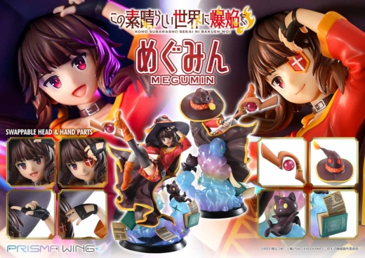 Estatua Chomusuke Megumin Prisma Wing Kono Subarashii Sekai ni Shukufuku wo!