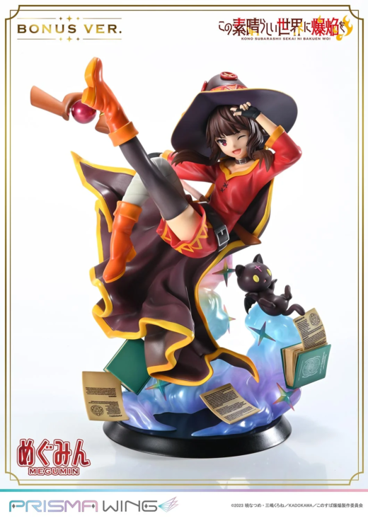 Estatua Chomusuke Megumin Prisma Wing Kono Subarashii Sekai ni Shukufuku wo!