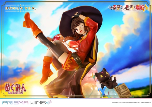 Estatua Chomusuke Megumin Prisma Wing Kono Subarashii Sekai ni Shukufuku wo!