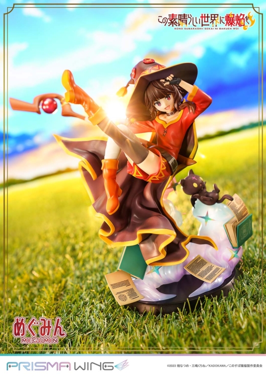 Estatua Chomusuke Megumin Prisma Wing Kono Subarashii Sekai ni Shukufuku wo!