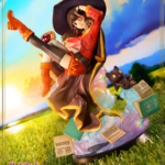 Estatua Chomusuke Megumin Prisma Wing Kono Subarashii Sekai ni Shukufuku wo!