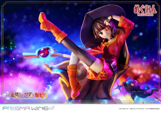 Estatua Chomusuke Megumin Prisma Wing Kono Subarashii Sekai ni Shukufuku wo!