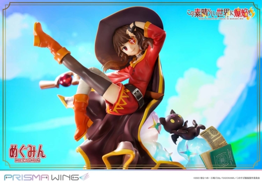 Estatua Chomusuke Megumin Prisma Wing Kono Subarashii Sekai ni Shukufuku wo!