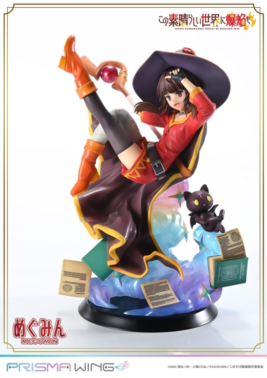 Estatua Chomusuke Megumin Prisma Wing Kono Subarashii Sekai ni Shukufuku wo!