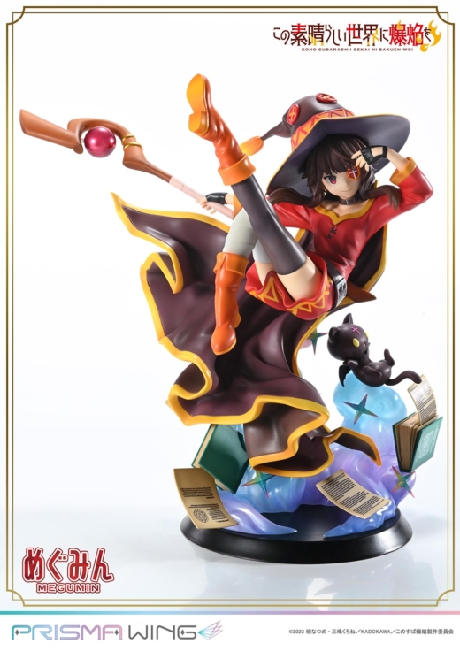 Estatua Chomusuke Megumin Prisma Wing Kono Subarashii Sekai ni Shukufuku wo!