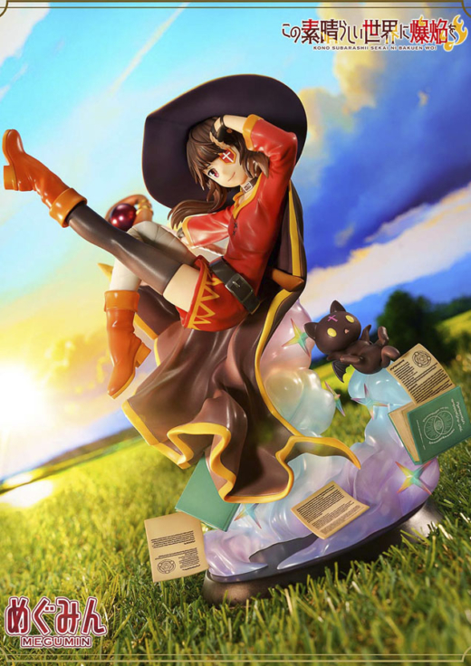 Estatua Chomusuke Megumin Prisma Wing Premium Kono Subarashii Sekai ni Shukufuku wo!